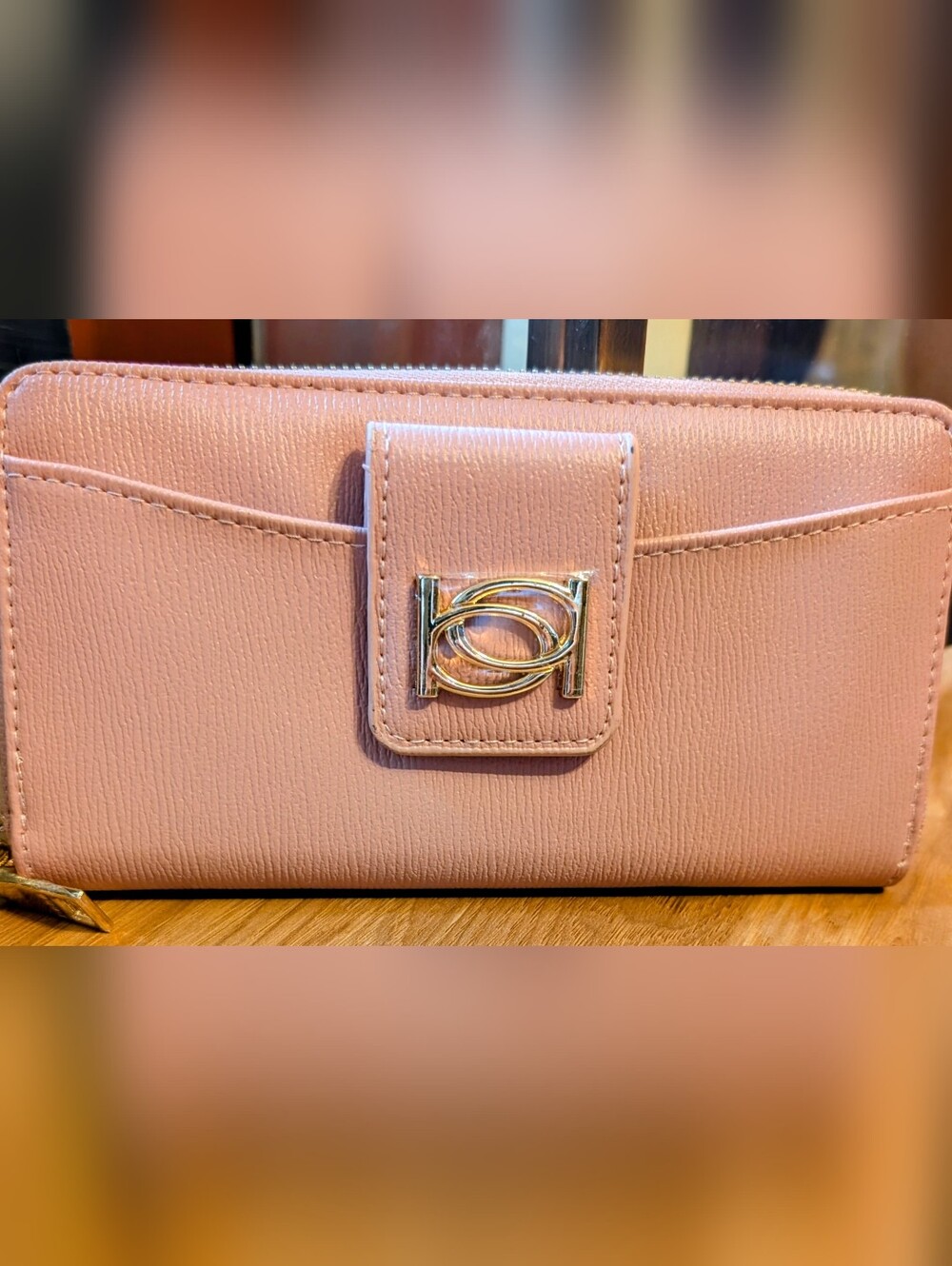 Pink Bebe Women's Wallet with Gold Accent